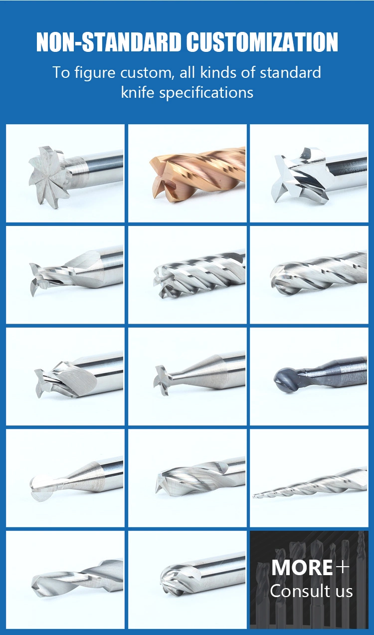 2.4-3.175mm Carbide Corn PCB Milling Bits Corn Teeth Endmill 3.175mm Fishtail Milling Cutter